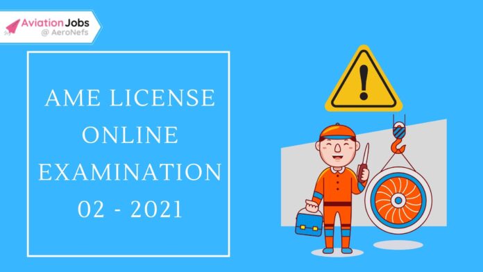AME license Online Examination 02 - 2021
