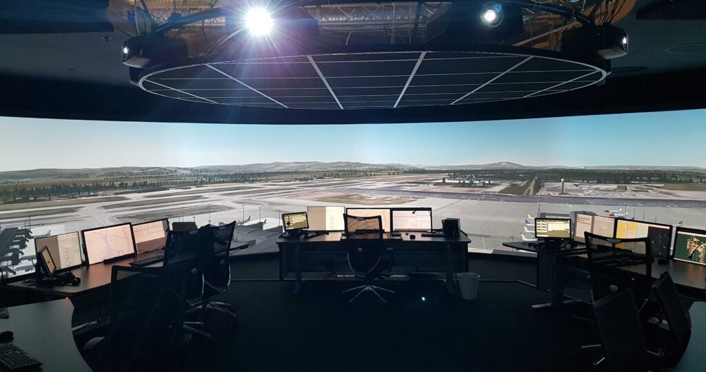 air Traffic controller interior view